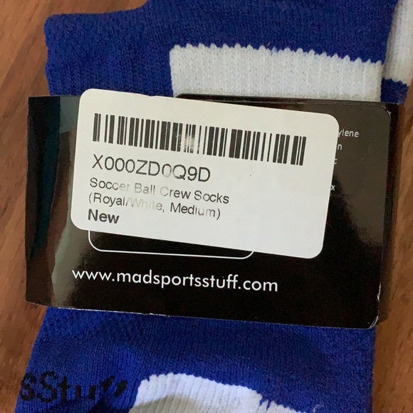 SOCCER BALL CREW SOCKS - Picture 2 of 2